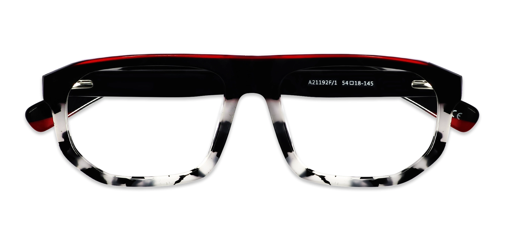 Black & Grey Tortoise Pilot Frame Glasses