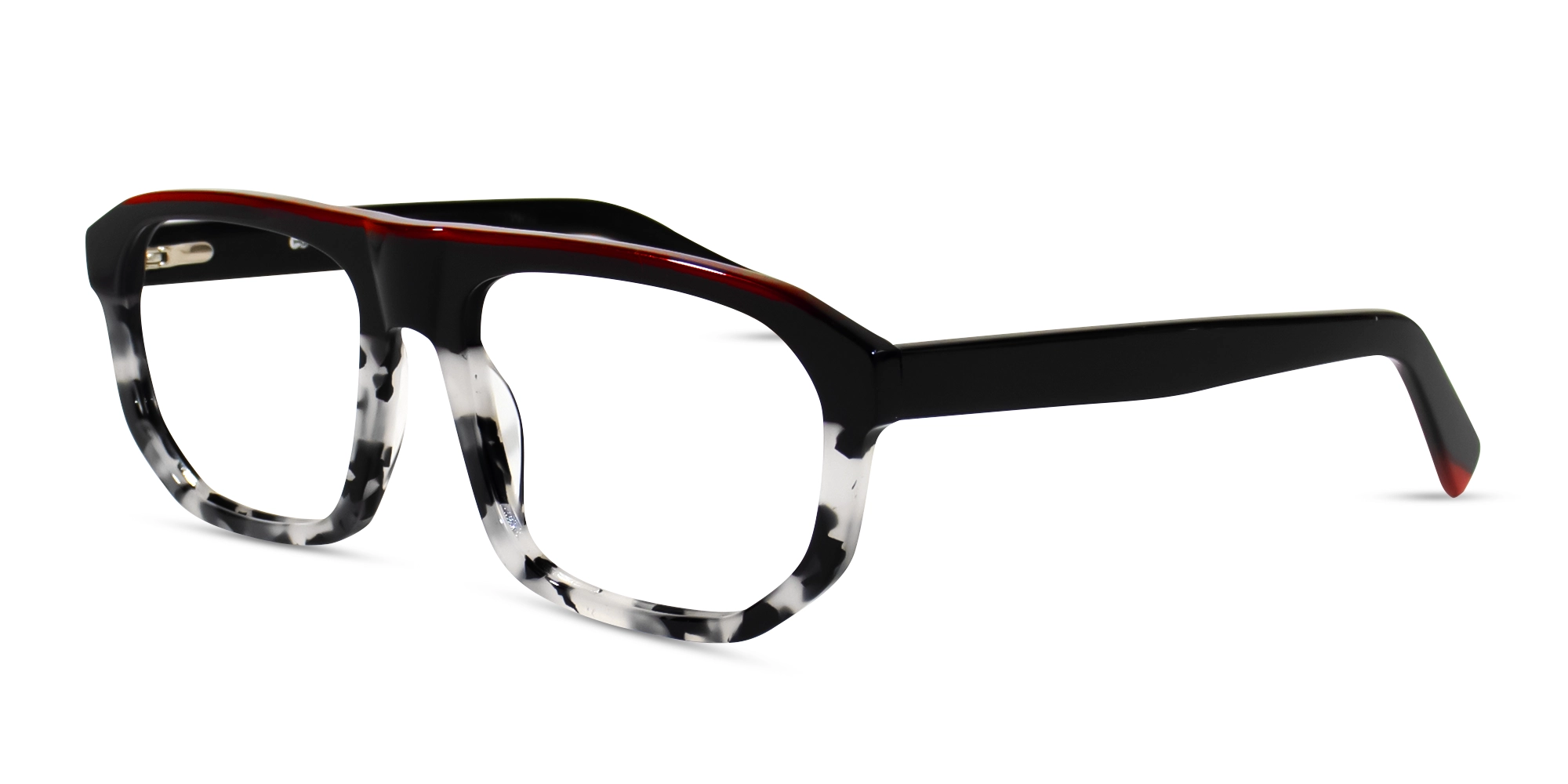Black & Grey Tortoise Pilot Frame Glasses Black & Grey Tortoise Pilot Frame Glasses