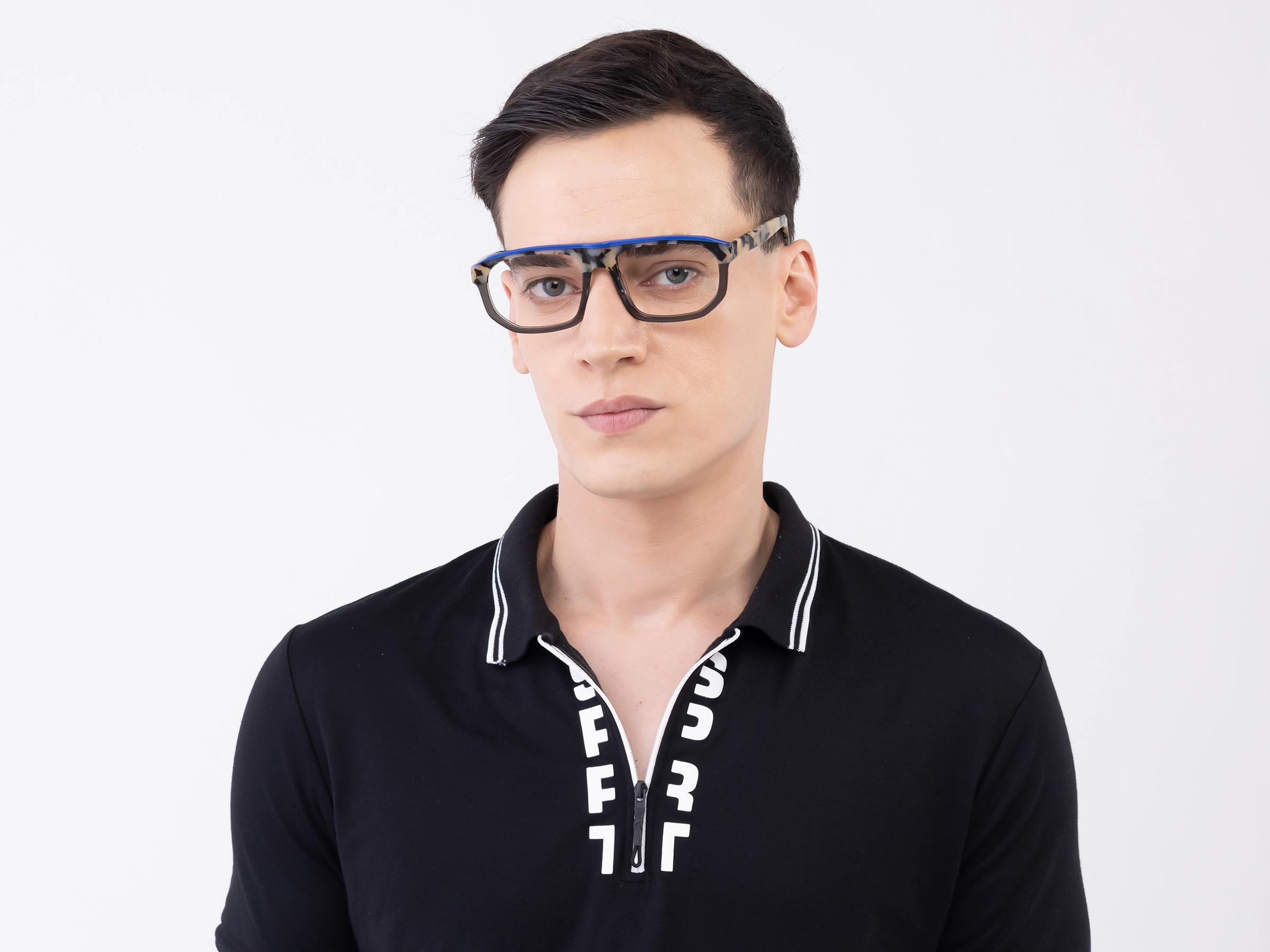 Crystal Charcoal Grey & Marzipan Tortoise glasses