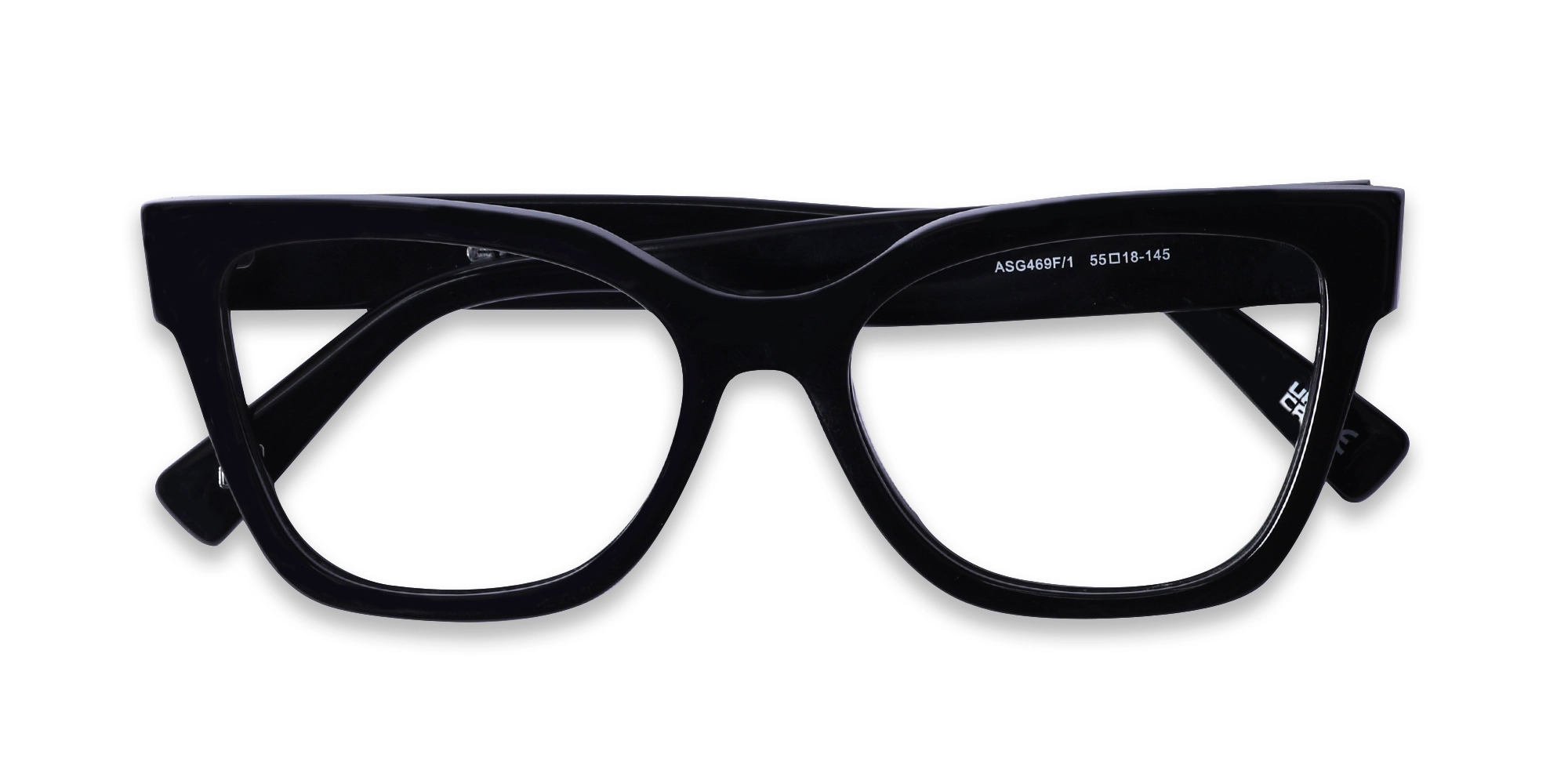Black Square Full-Rim Glasses-6