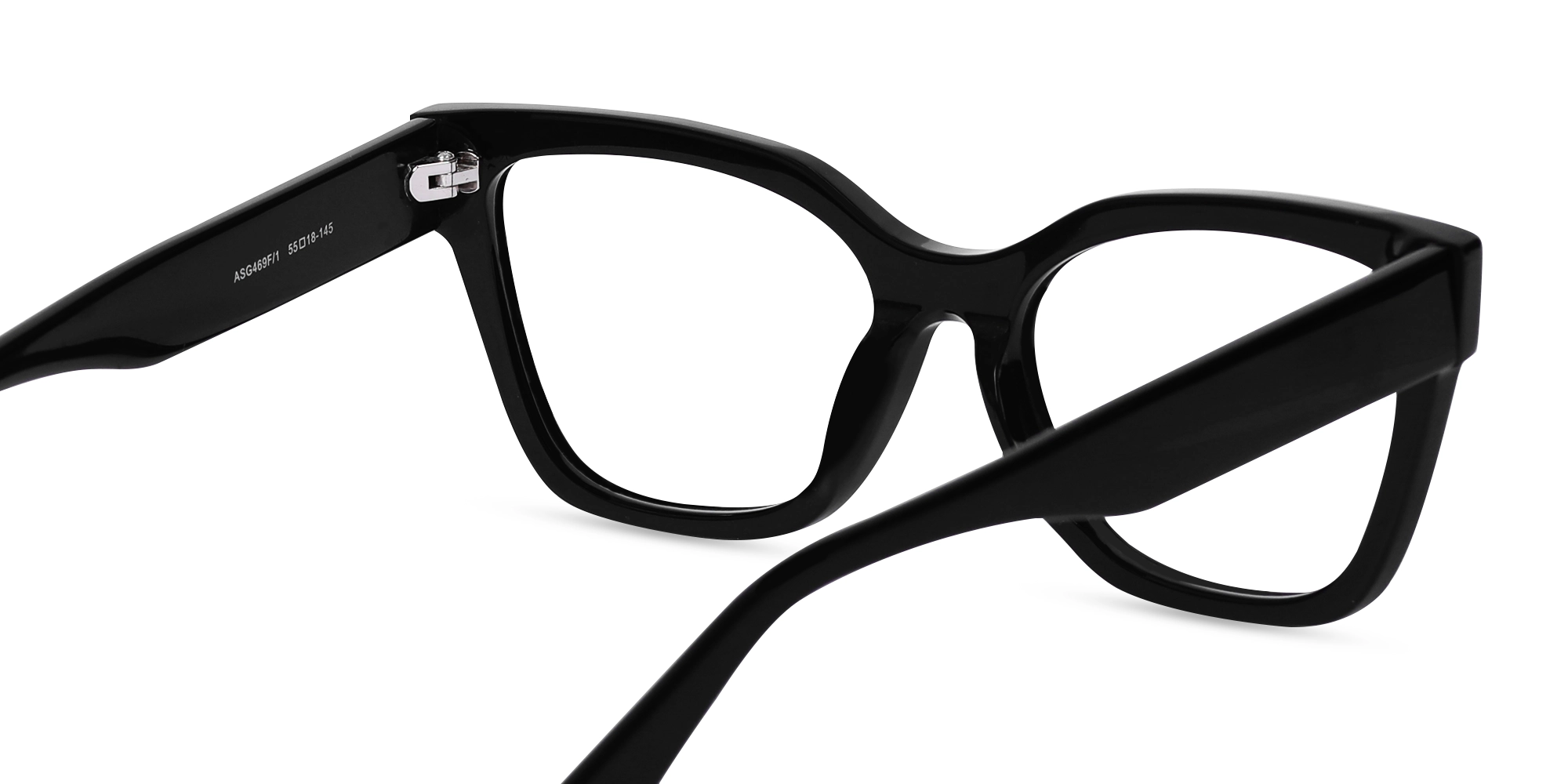Black Square Full-Rim Glasses-5