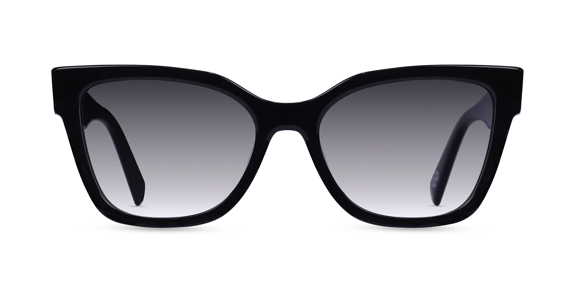 Black Acetate Square Sunglasses-1