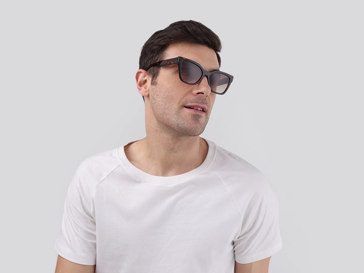 Honey Tortoise Square Sunglasses-42