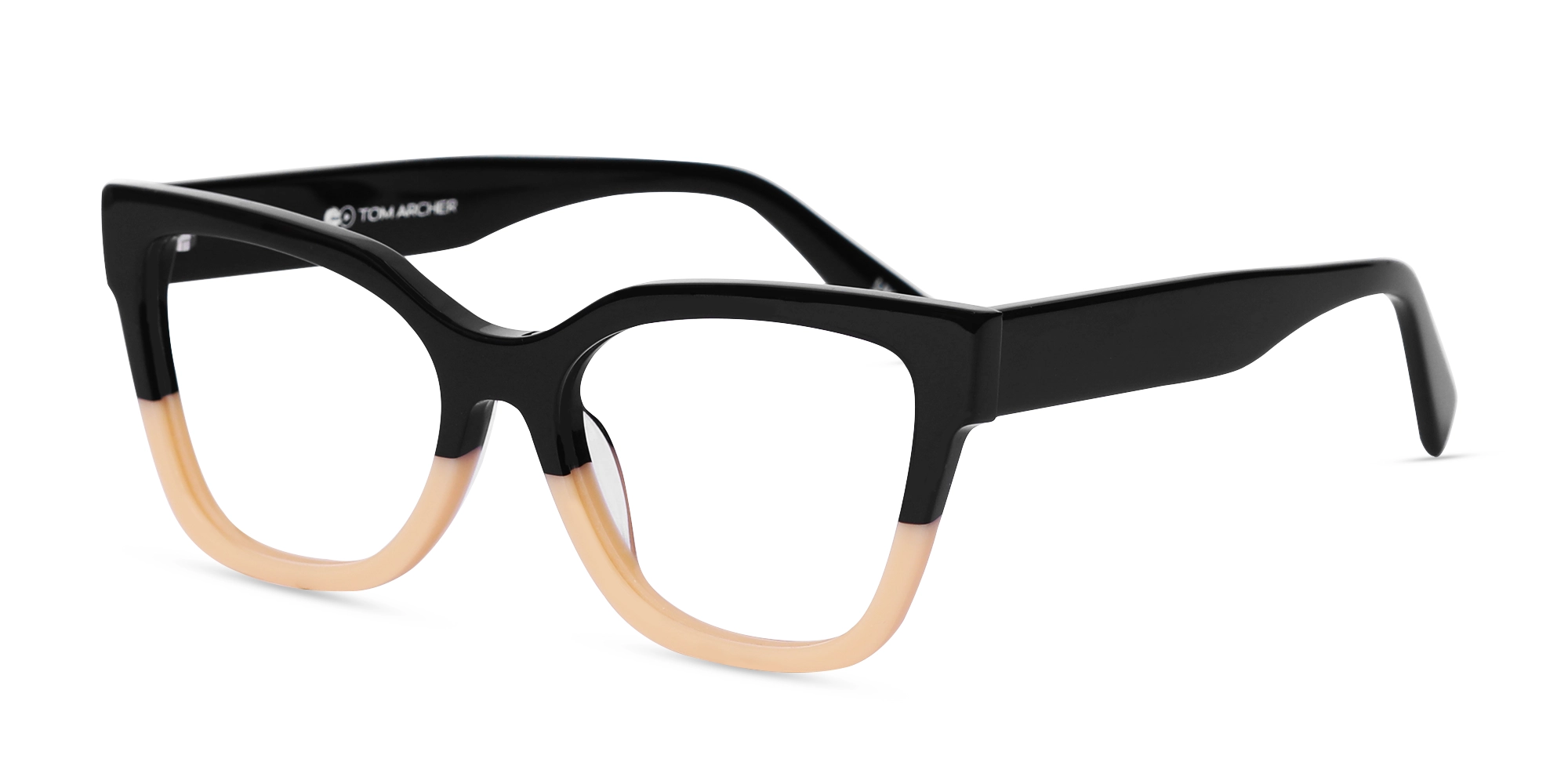 Black & Beige Acetate Square Glasses-3 Black & Beige Acetate Square Glasses-3