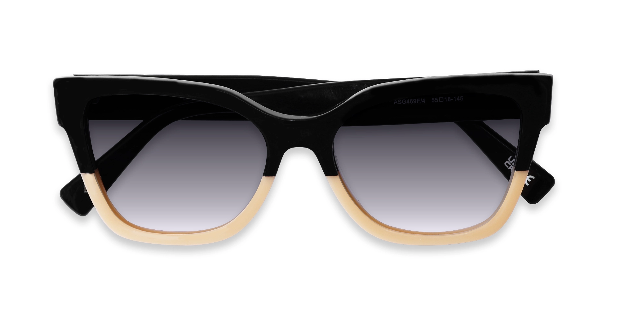 Black & Beige Square Sunglasses6