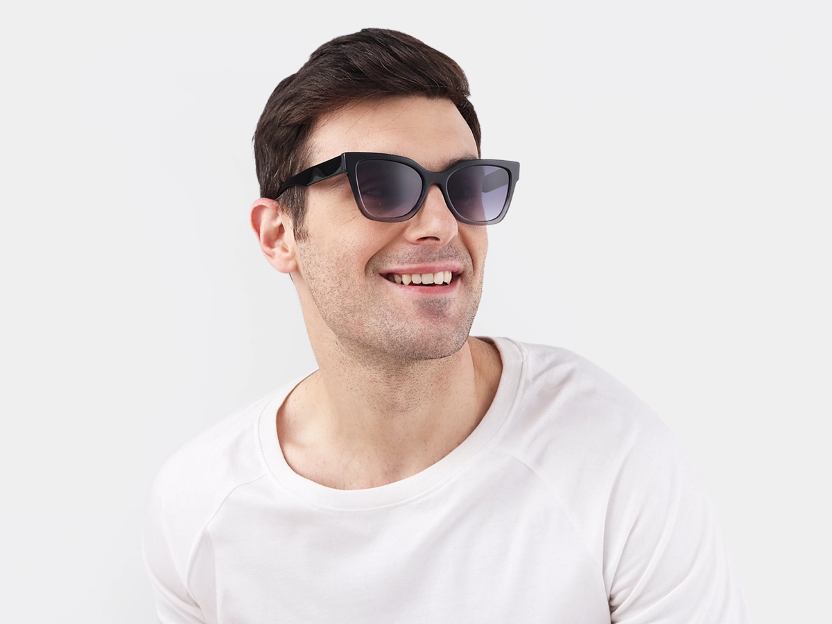 Black & Grey Ombre Acetate Sunglasses 43