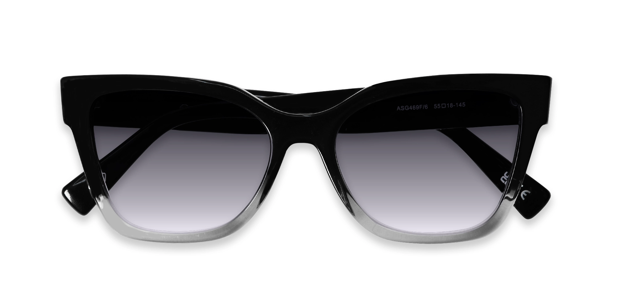 Black & Grey Ombre Acetate Sunglasses-6