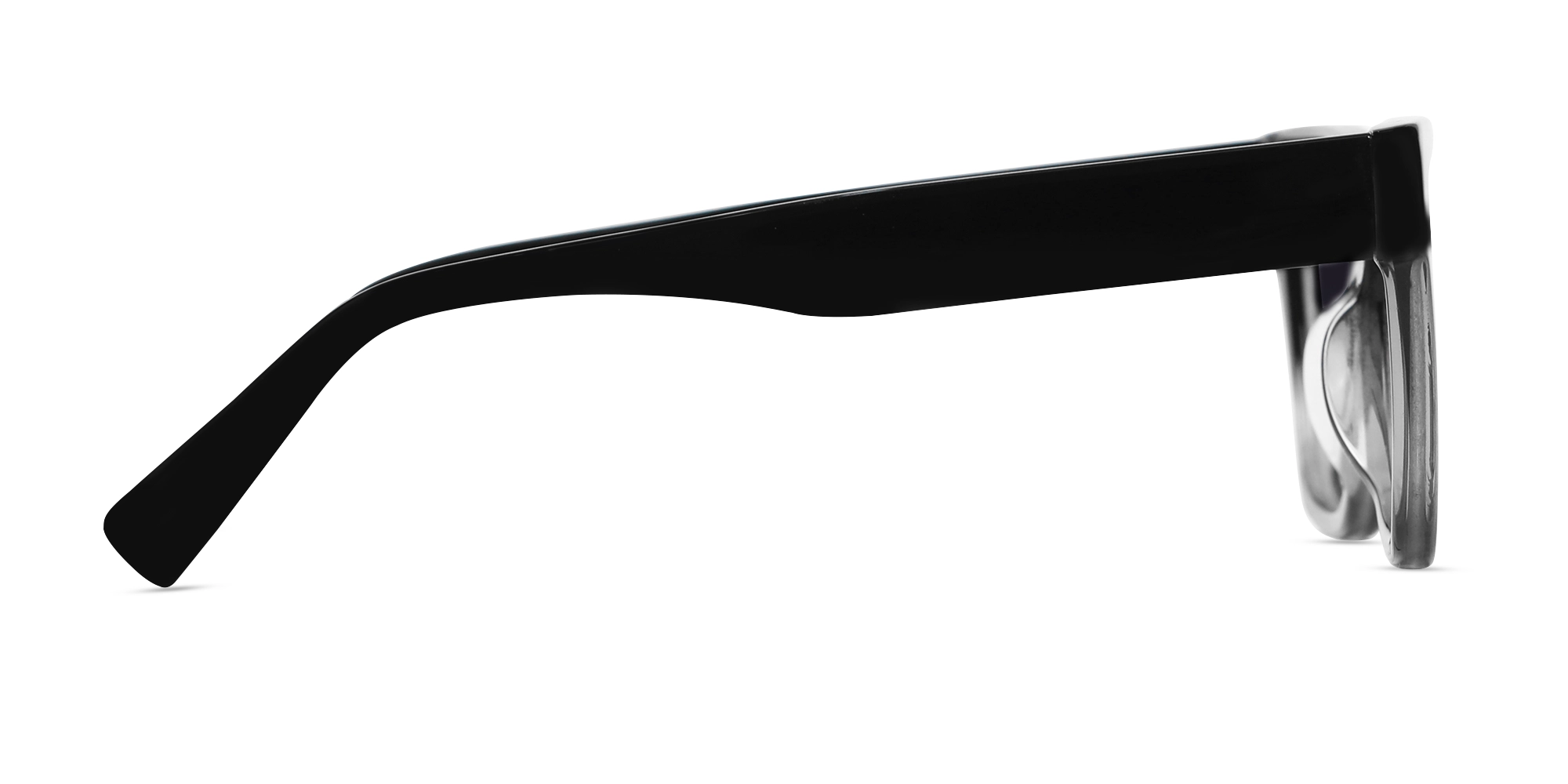 Black & Grey Ombre Full-Rim Glasses-4