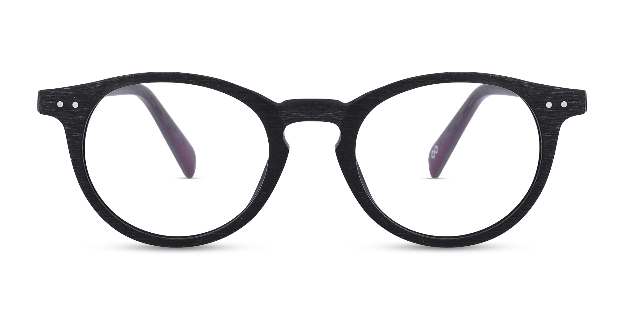 Oval Wooden Full Rim Glasses 1