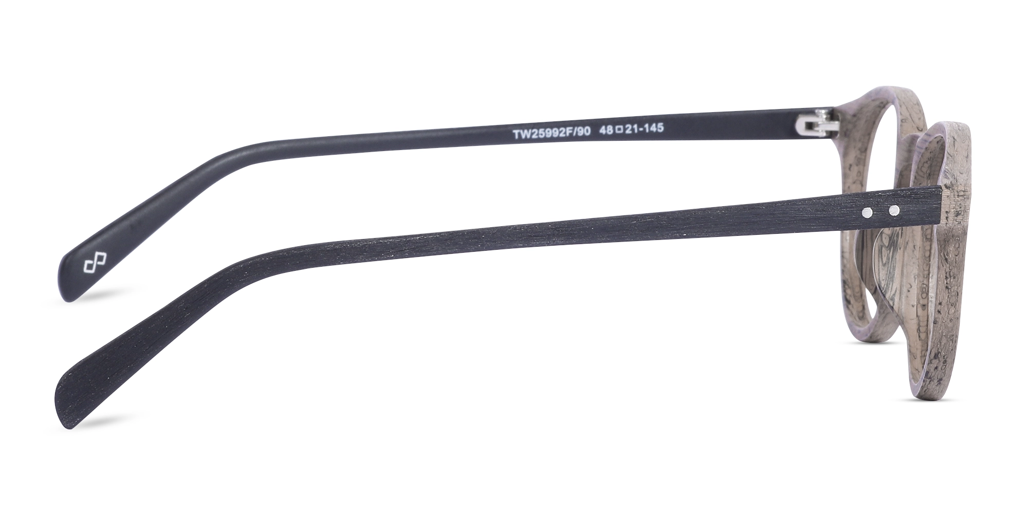 Natural Wood Oval Frame Eyeglasses 4
