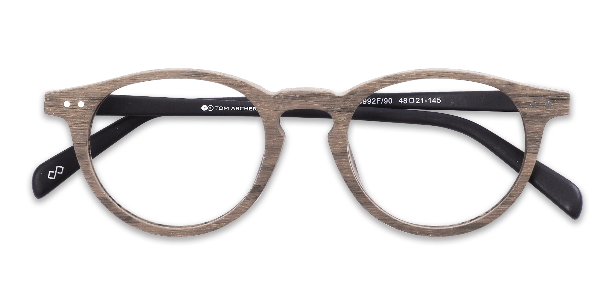 Natural Wood Oval Frame Eyeglasses 6