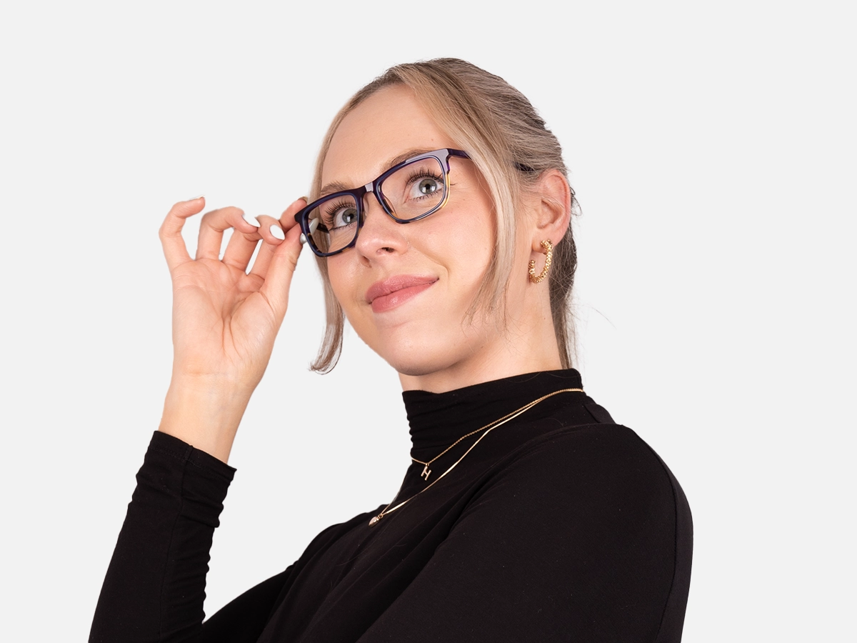 Purple Tortoise Shell Glasses-54