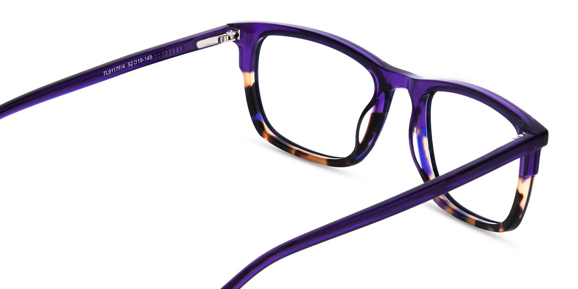 Purple Tortoise Shell Glasses-5