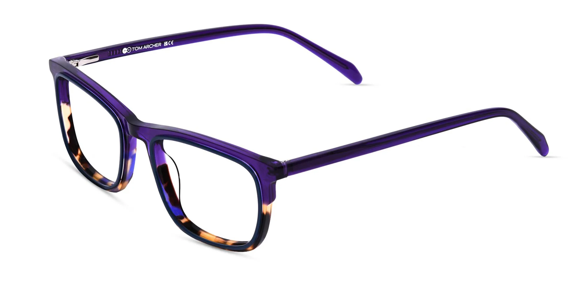 Purple Tortoise Shell Glasses-3