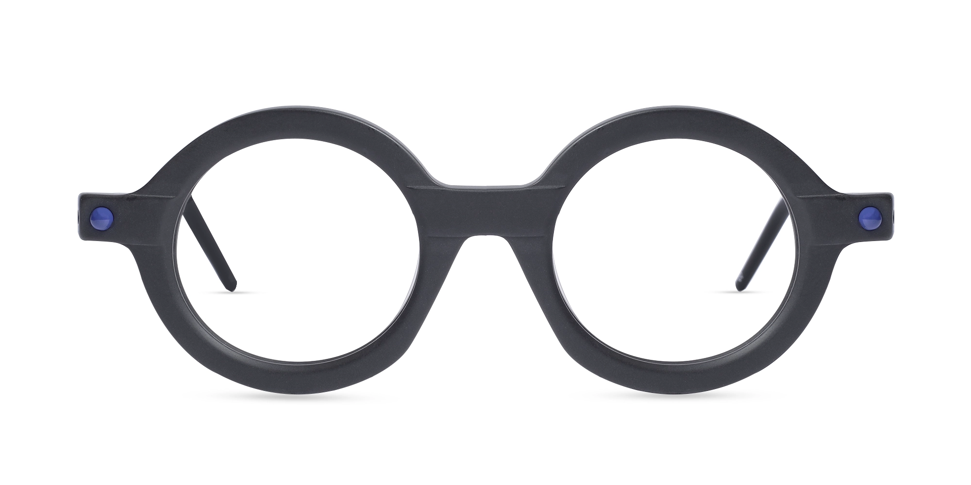 Matte Black Round Oval Eyeglasses 1 Matte Black Round Oval Eyeglasses 1