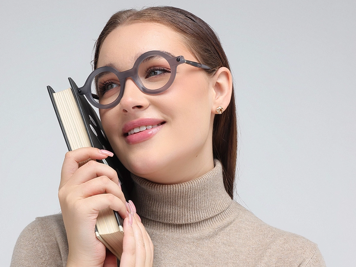 Acetate Oval Eyeglasses Frames 52