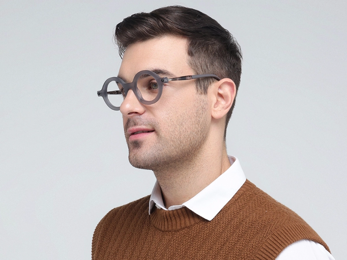 Acetate Oval Eyeglasses Frames 42