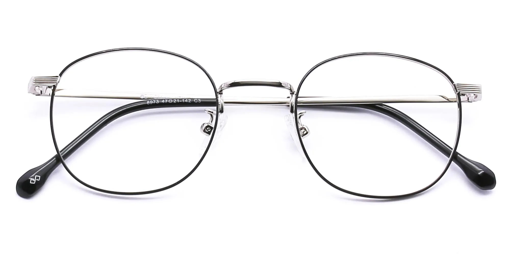black & silver round shape specs-2