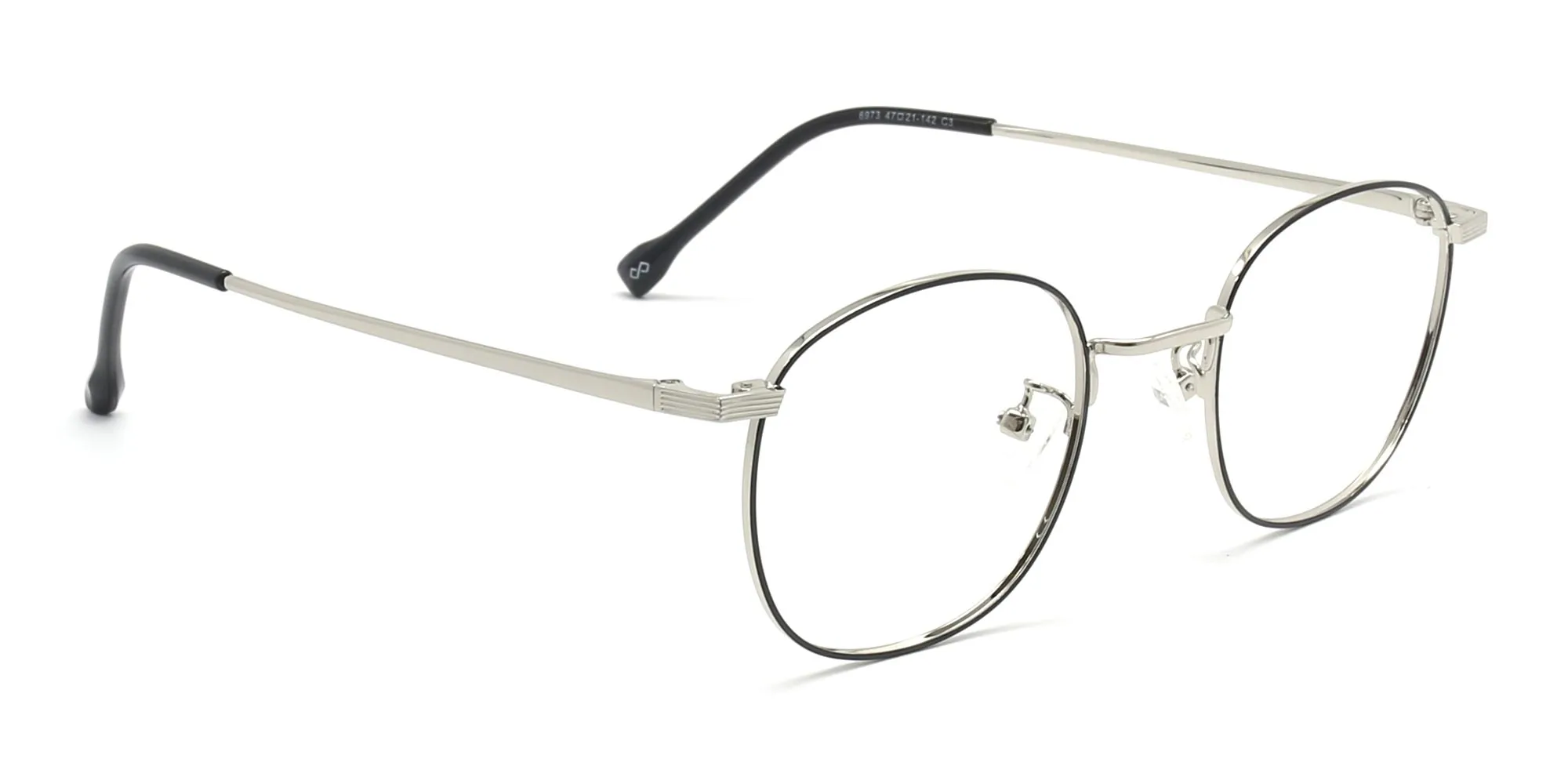 black & silver round shape specs-2