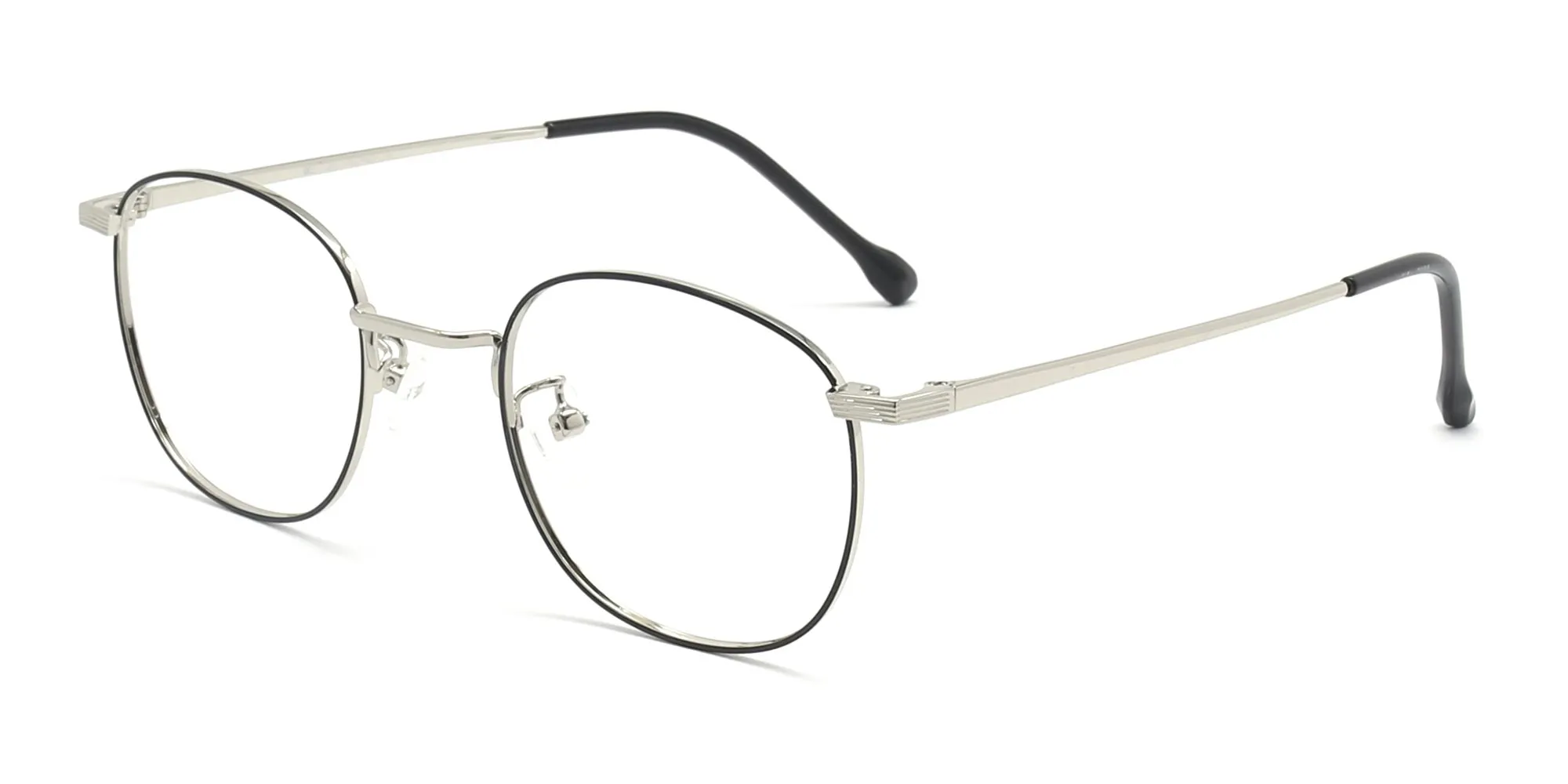black & silver round shape specs-2