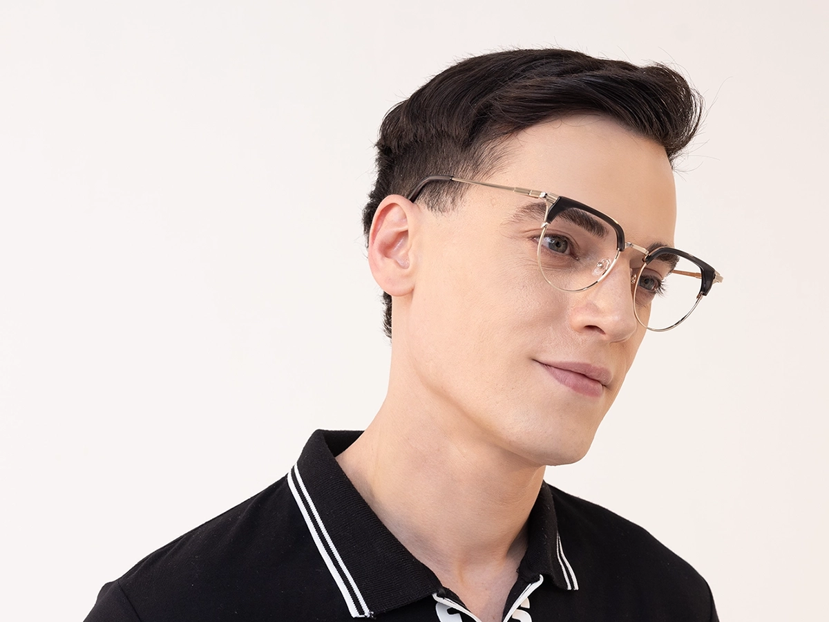 Smoke Grey & Gold Glasses 42