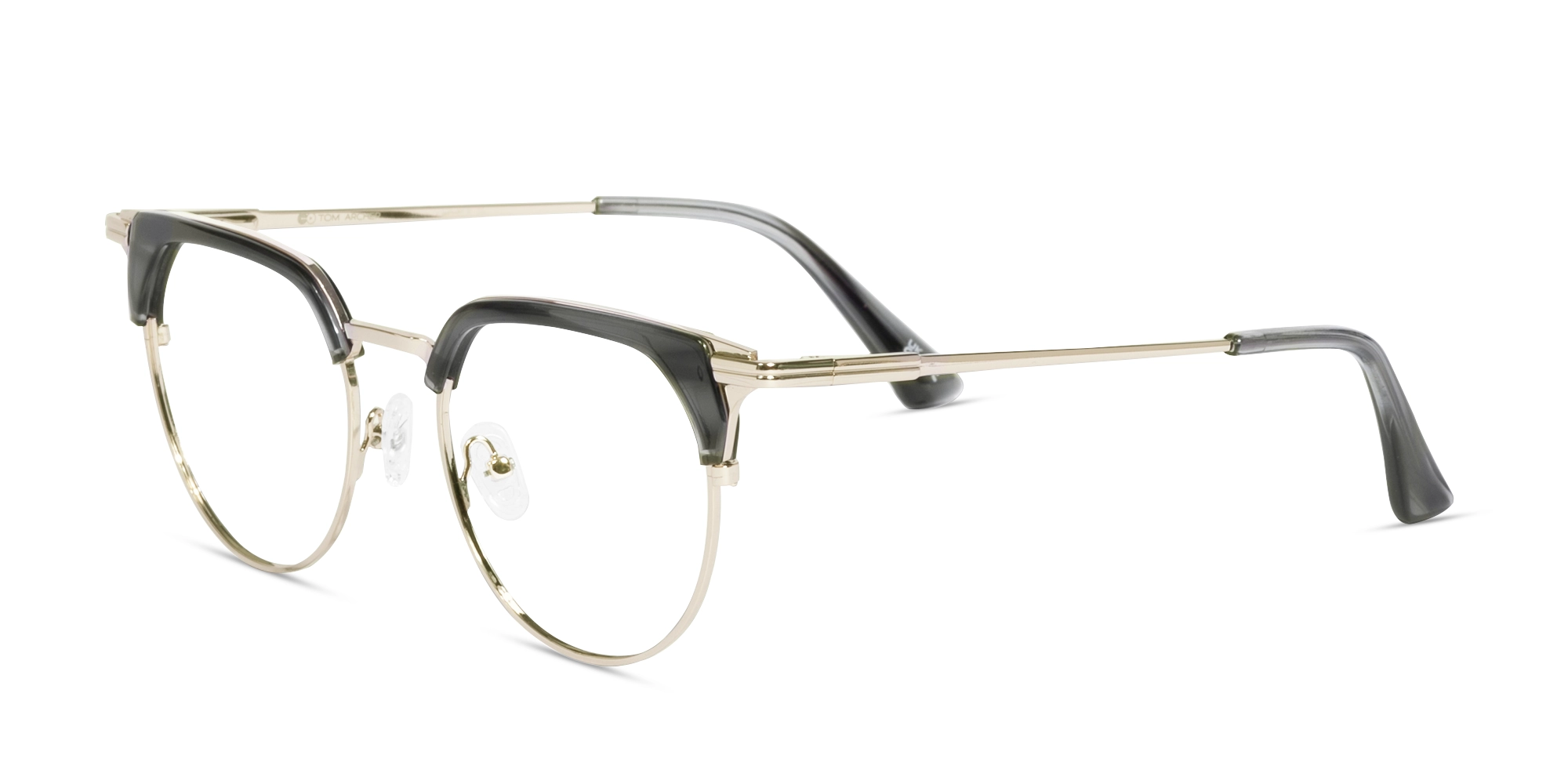 Smoke Grey & Gold Glasses 3