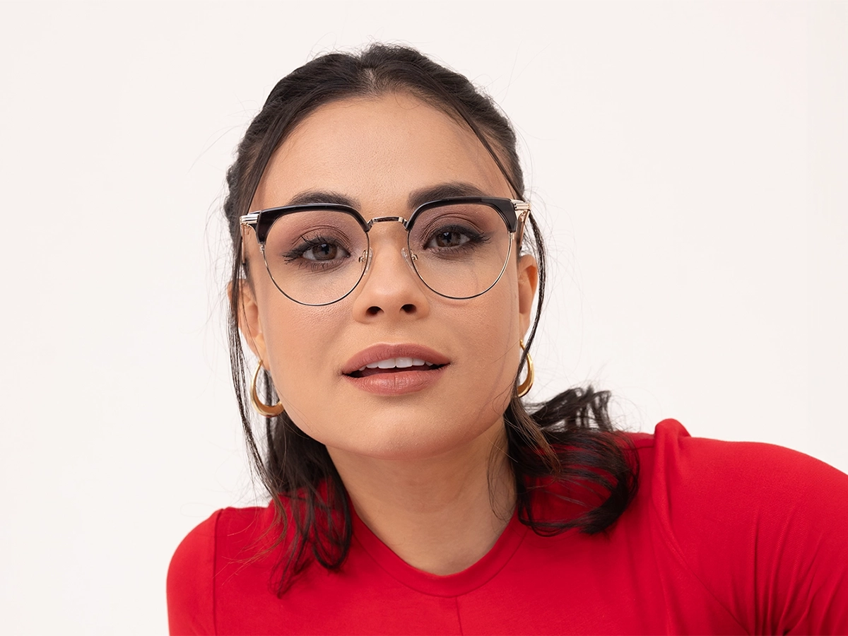 Smoke Grey & Gold Glasses 51