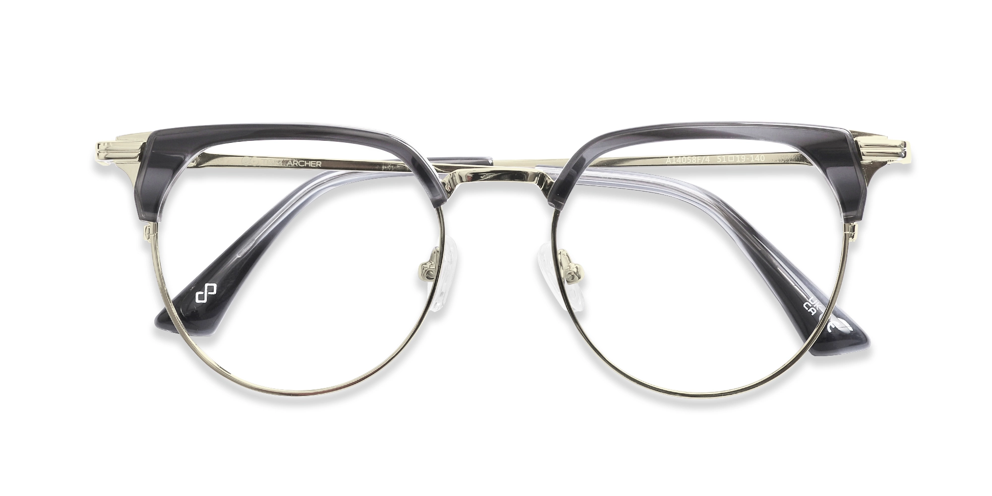 Smoke Grey & Gold Glasses 6