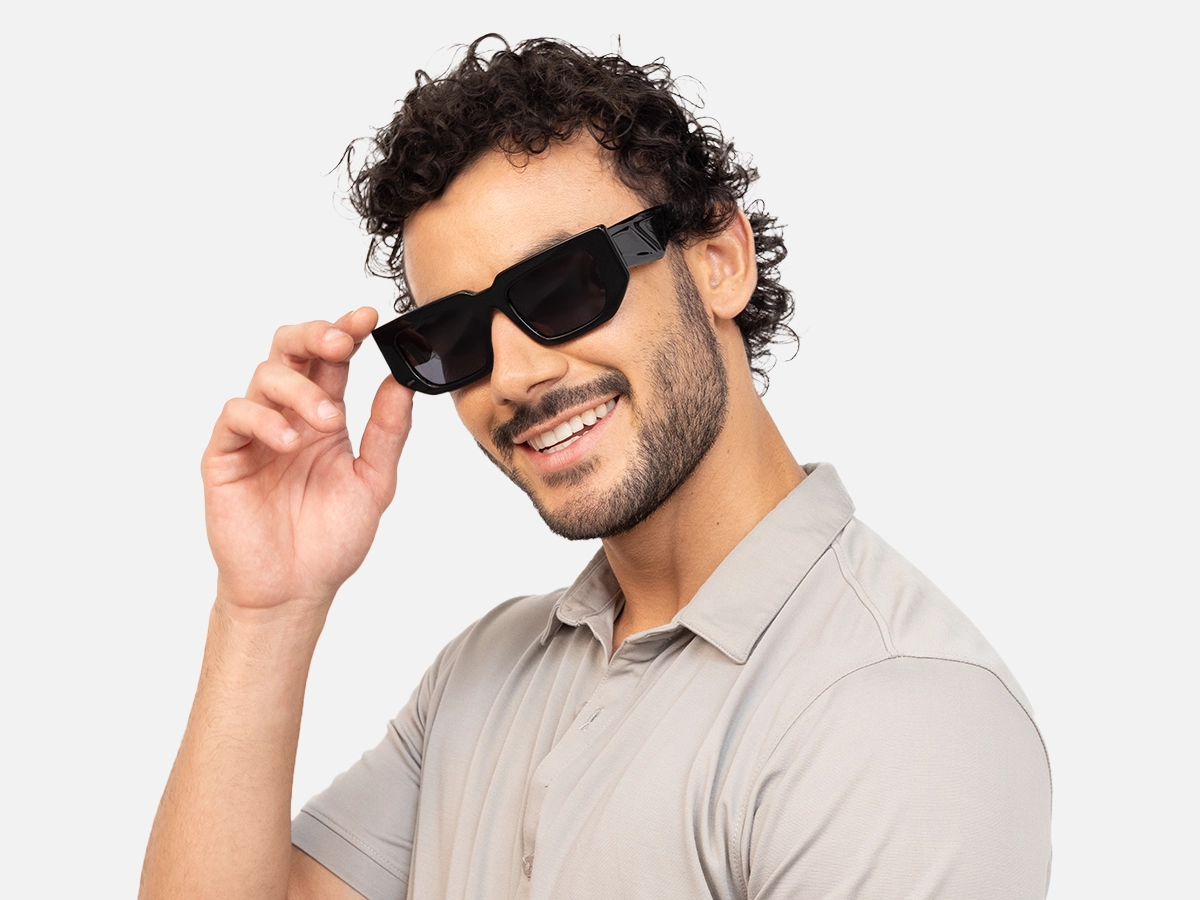 Large Rectangle Sunglasses-44