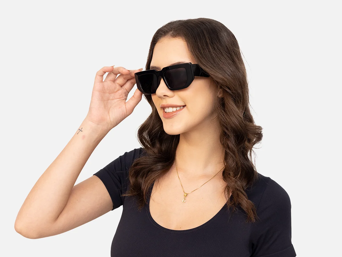 Large Rectangle Sunglasses-54