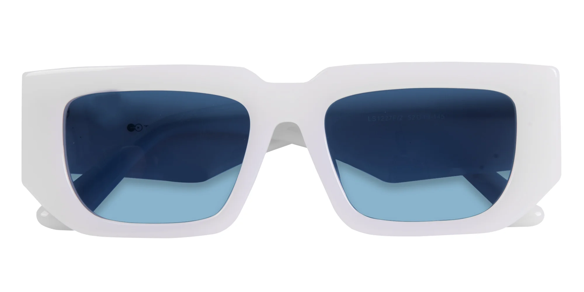 White Rectangle Sunglasses-6