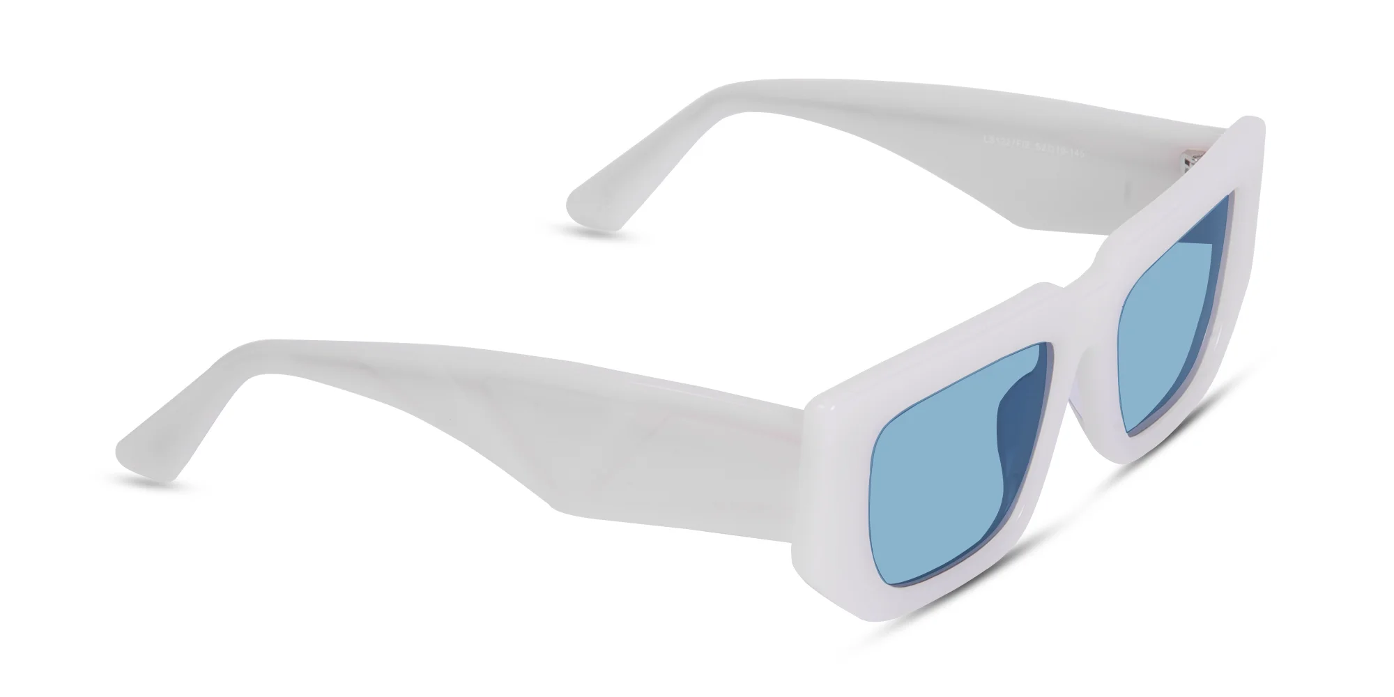 White Rectangle Sunglasses-2