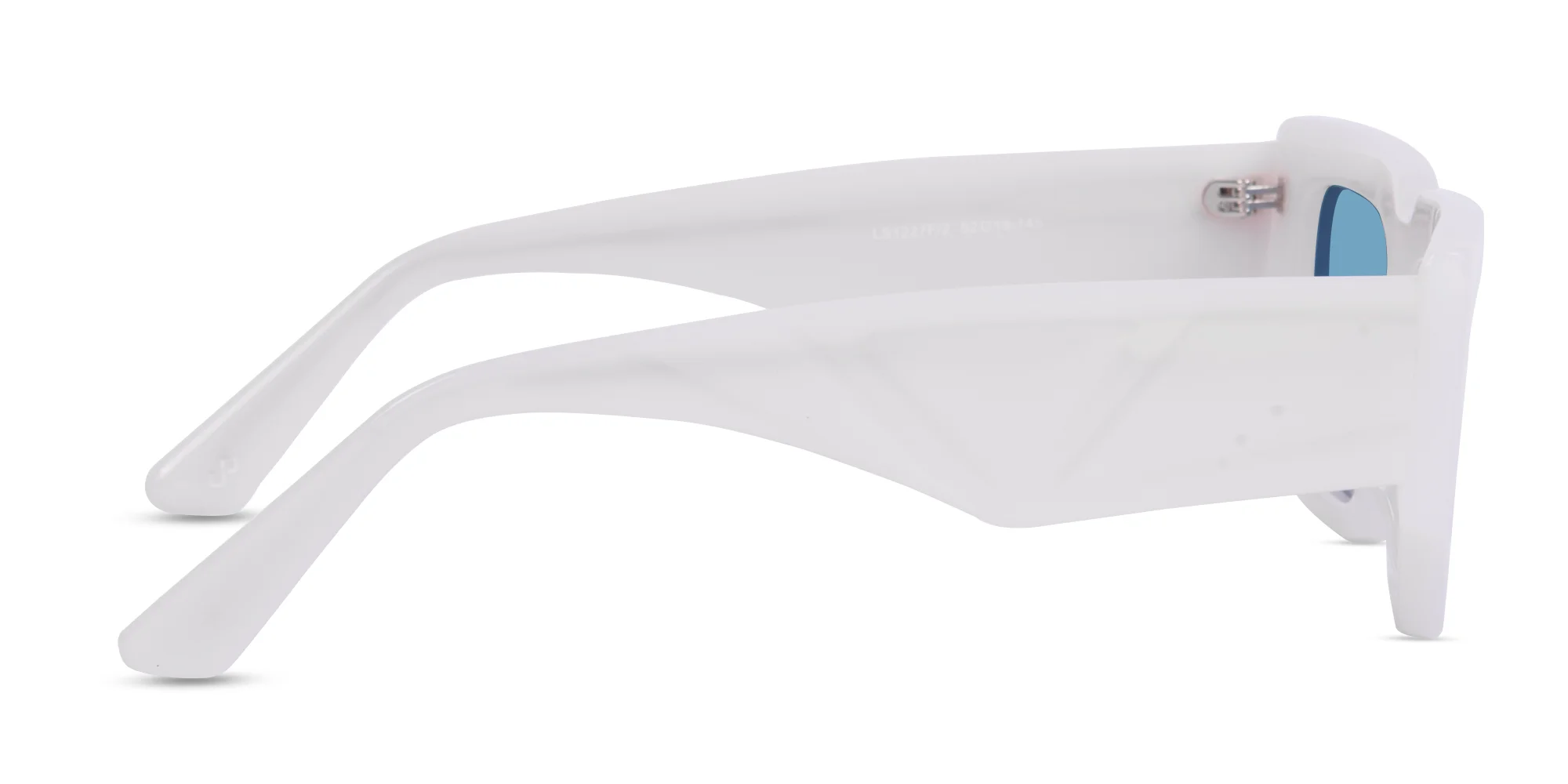 White Rectangle Sunglasses-4