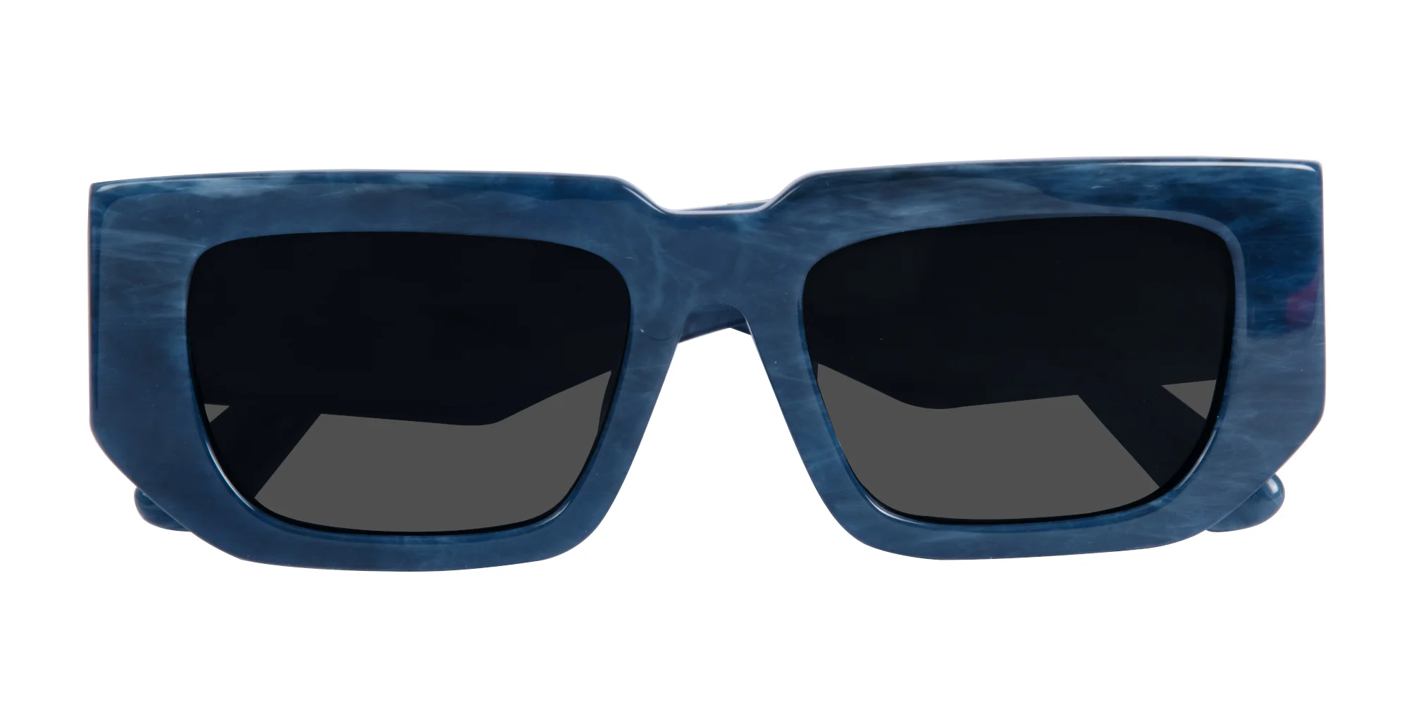 Rectangle Blue Sunglasses-6