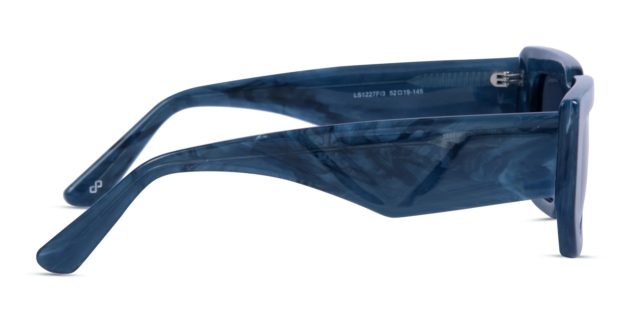Rectangle Blue Sunglasses-4