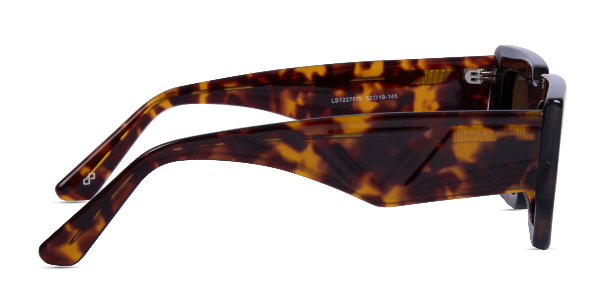 Tortoiseshell Rectangle Sunglasses-4