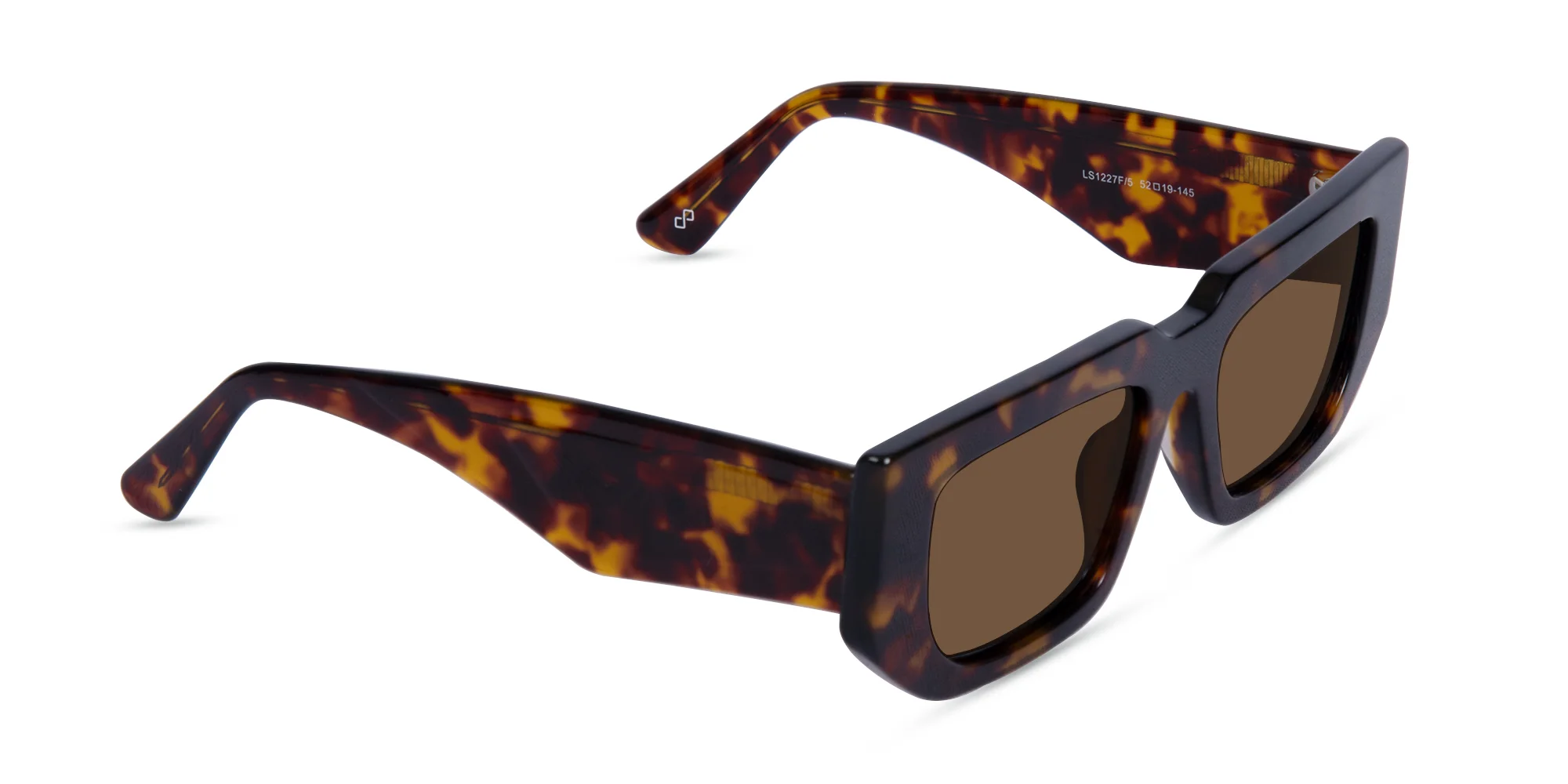 Tortoiseshell Rectangle Sunglasses-2