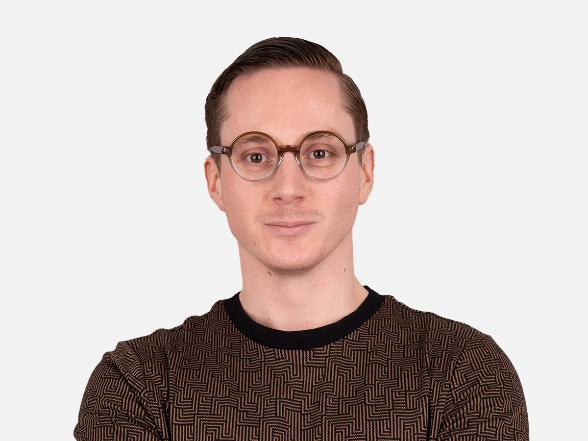 Brown Round Eyeglasses-41