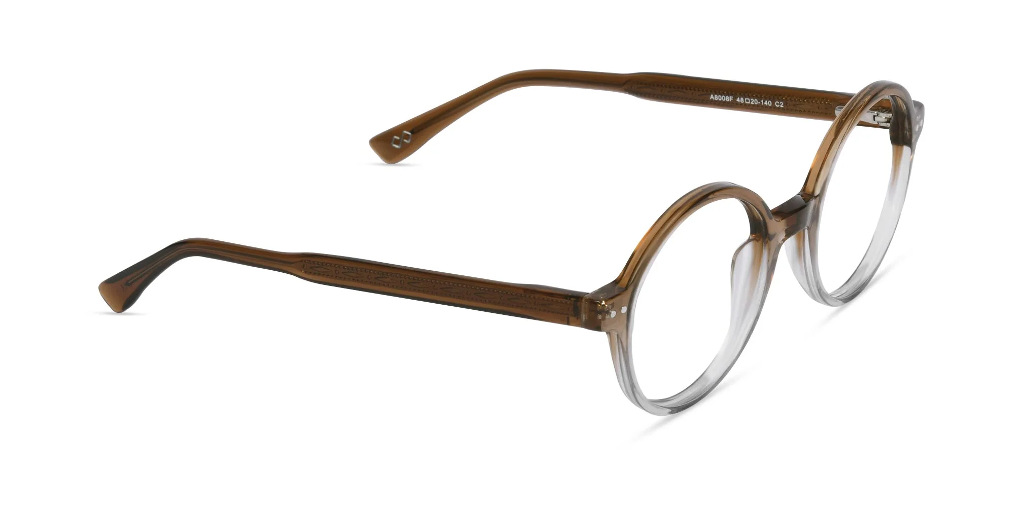 Brown Round Eyeglasses-2