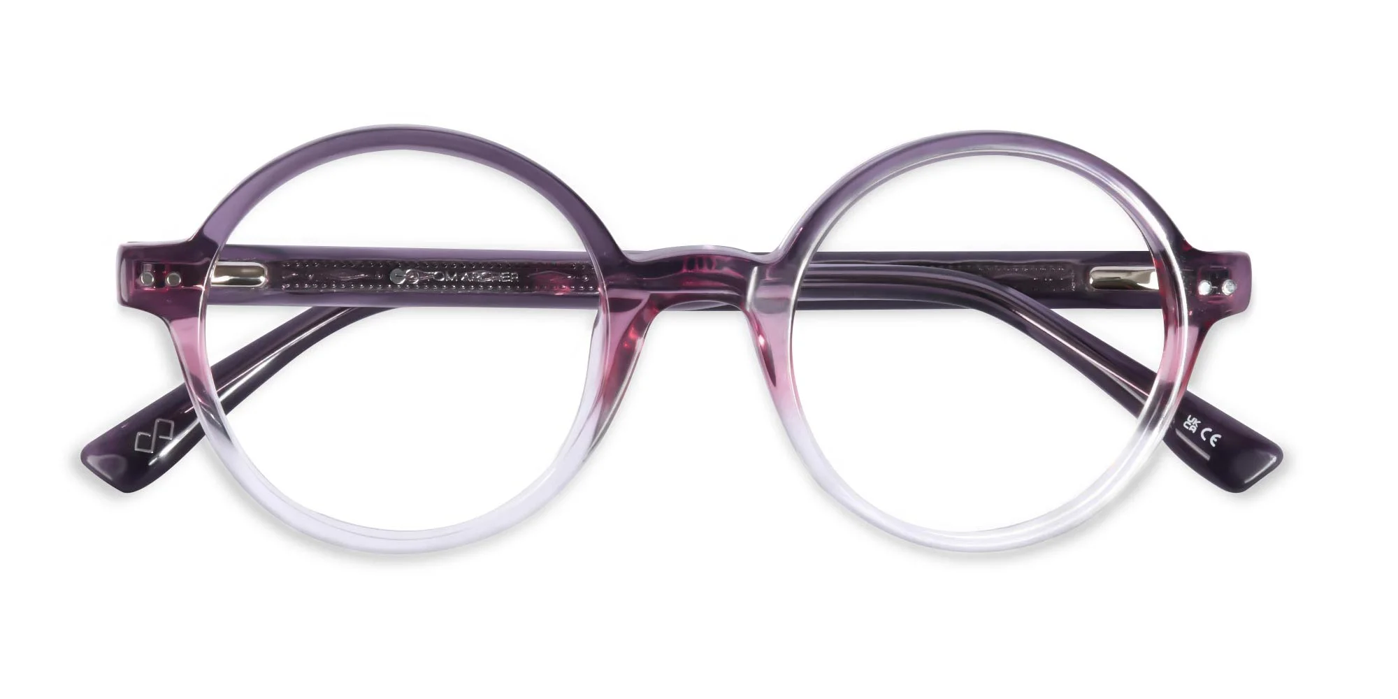 Purple Round Glasses-6