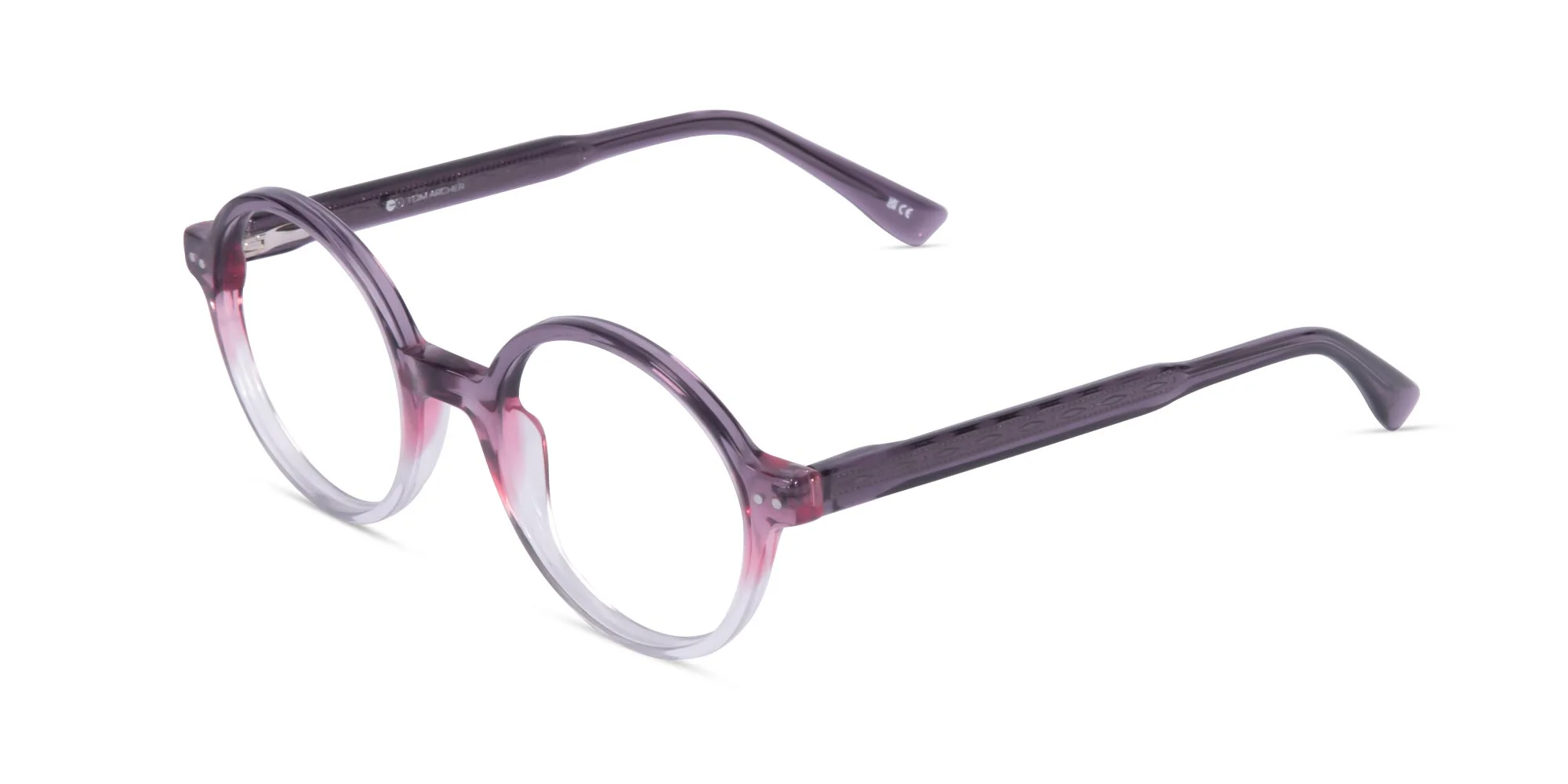 Purple Round Glasses-3