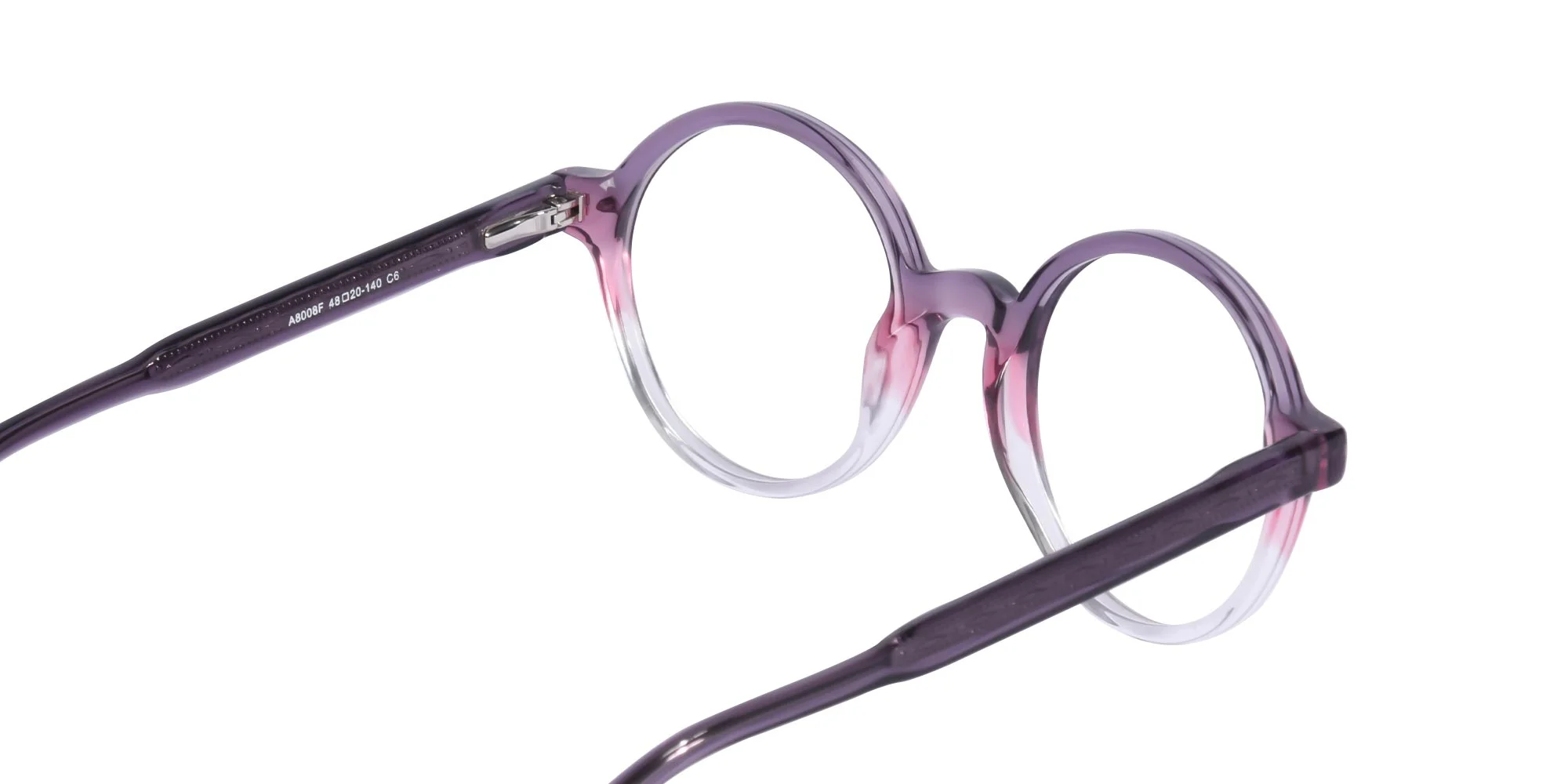 Purple Round Glasses-5