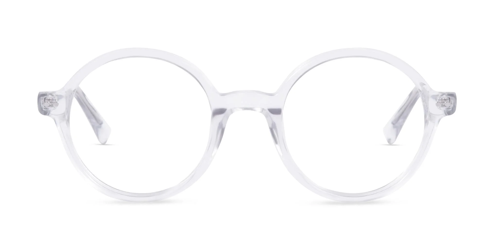 Transparent Round Eyeglasses- 1