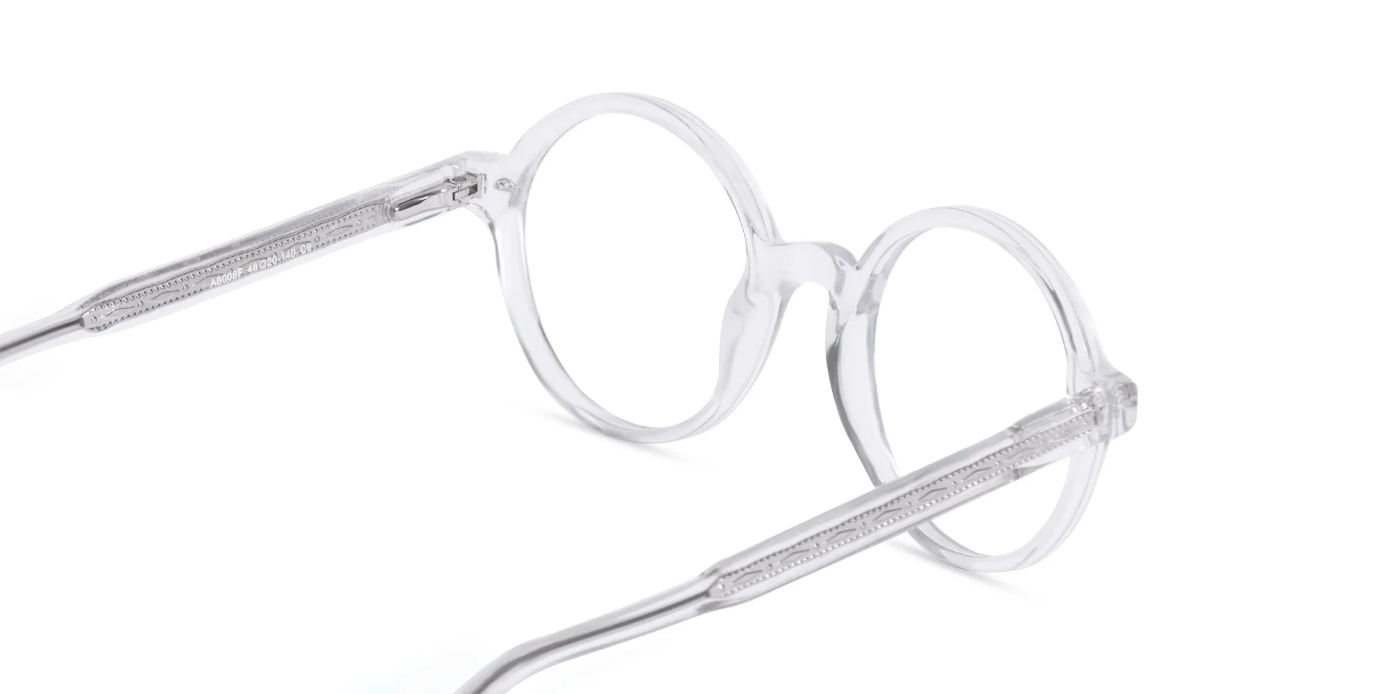 Transparent Round Eyeglasses- 5