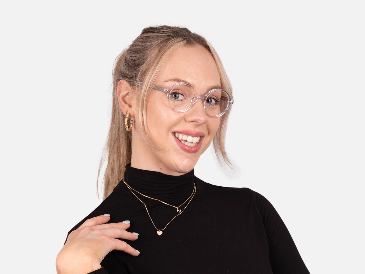 Transparent Round Eyeglasses- 53