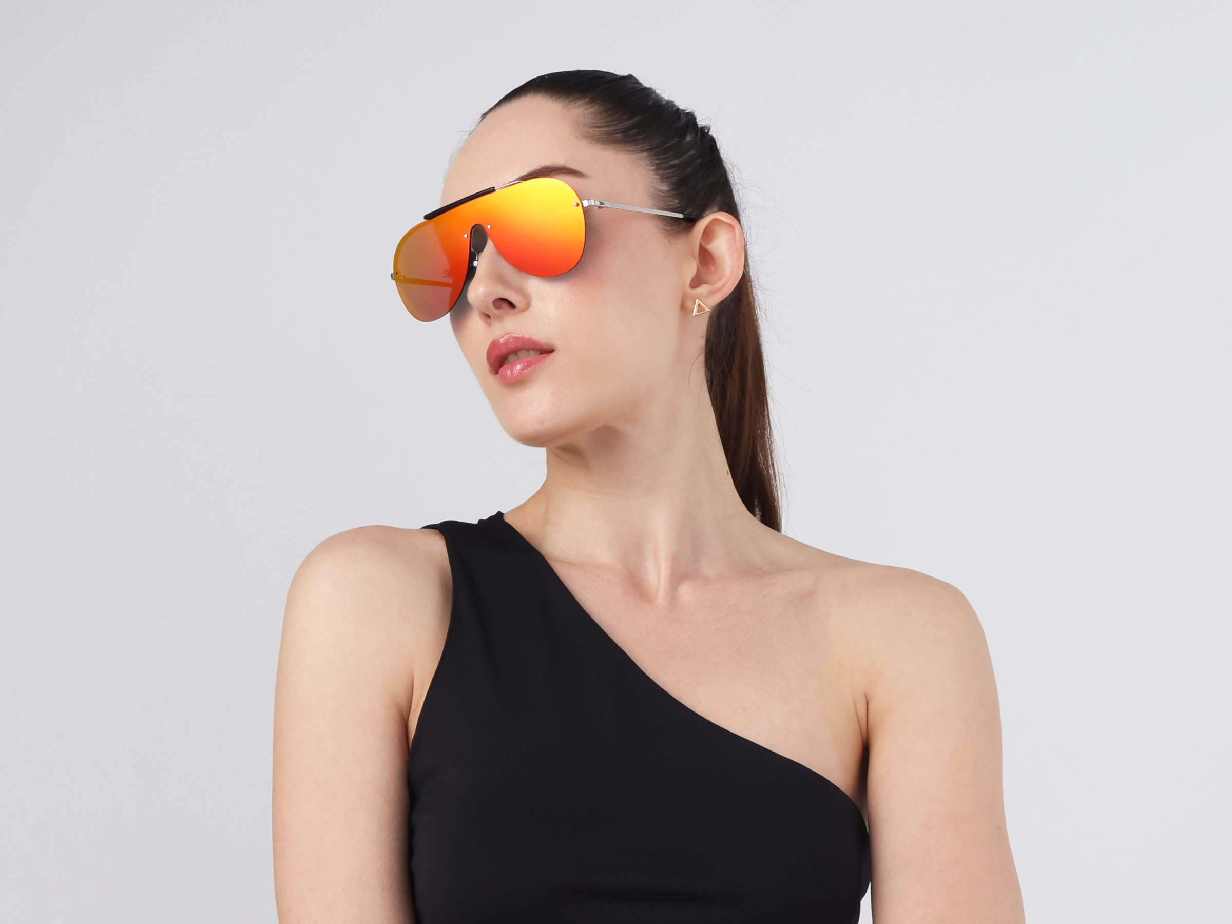 Pilot Red Mirrored Tint Sunglasses