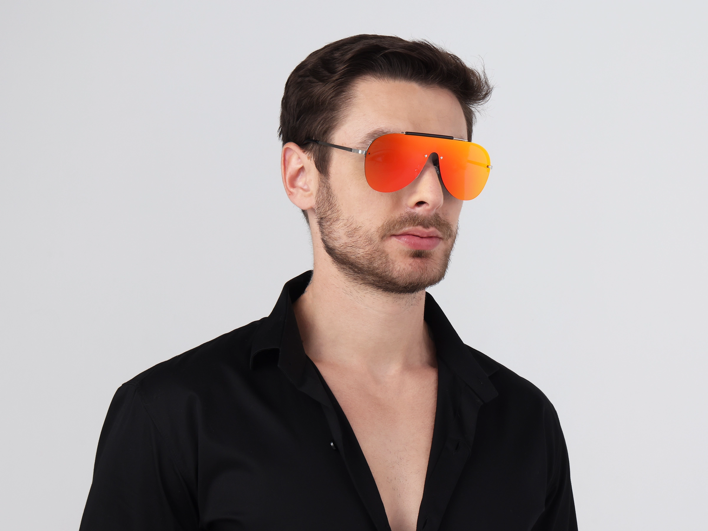 Pilot Red Mirrored Tint Sunglasses