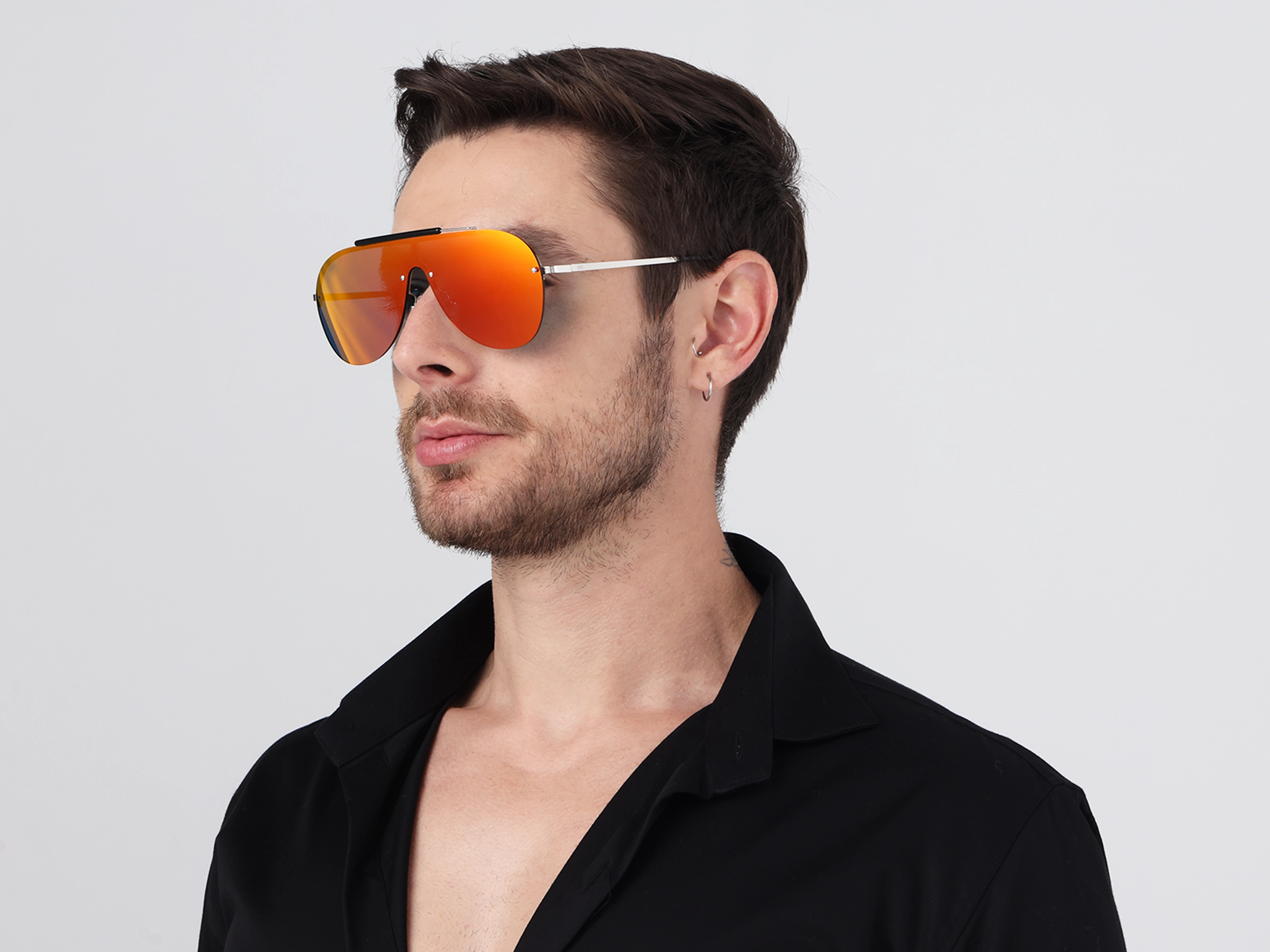 Pilot Red Mirrored Tint Sunglasses