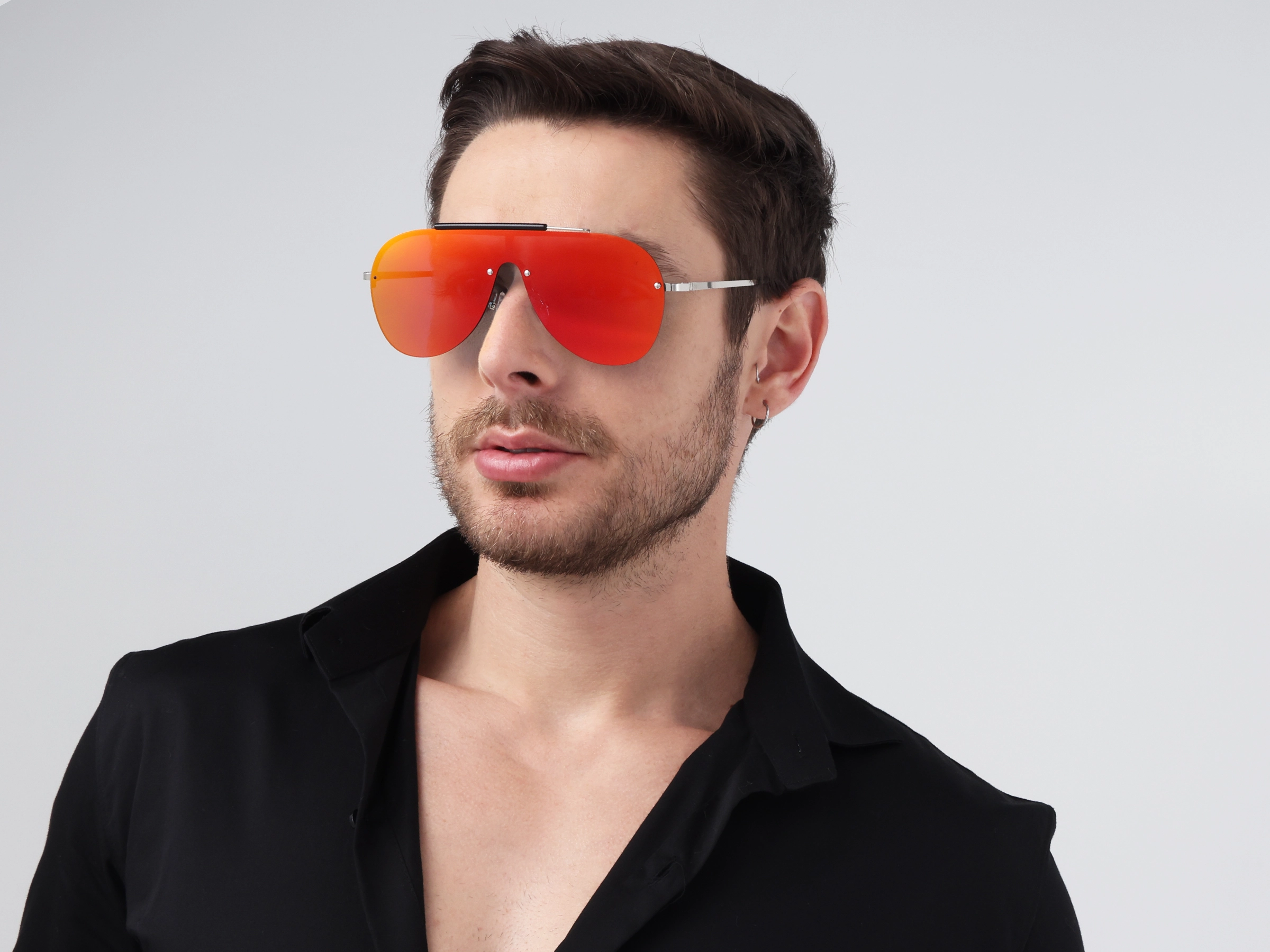 Pilot Red Mirrored Tint Sunglasses