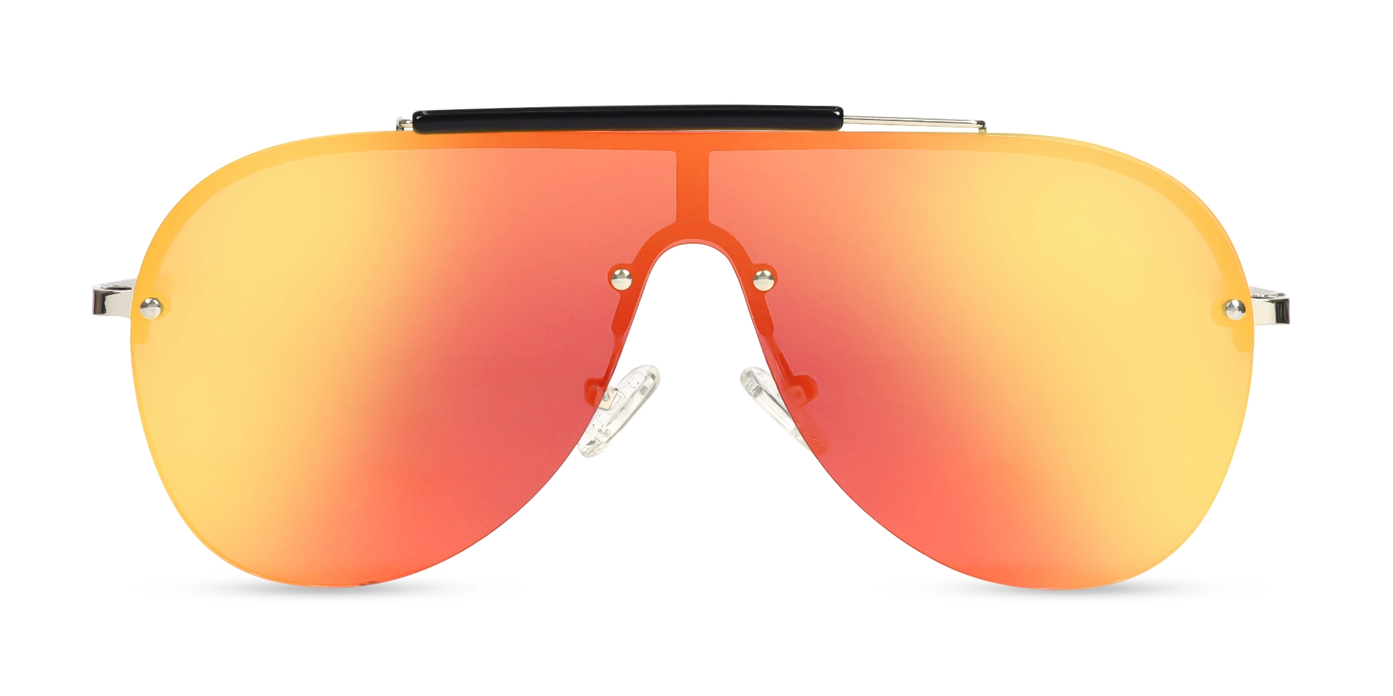 Pilot Red Mirrored Tint Sunglasses-1